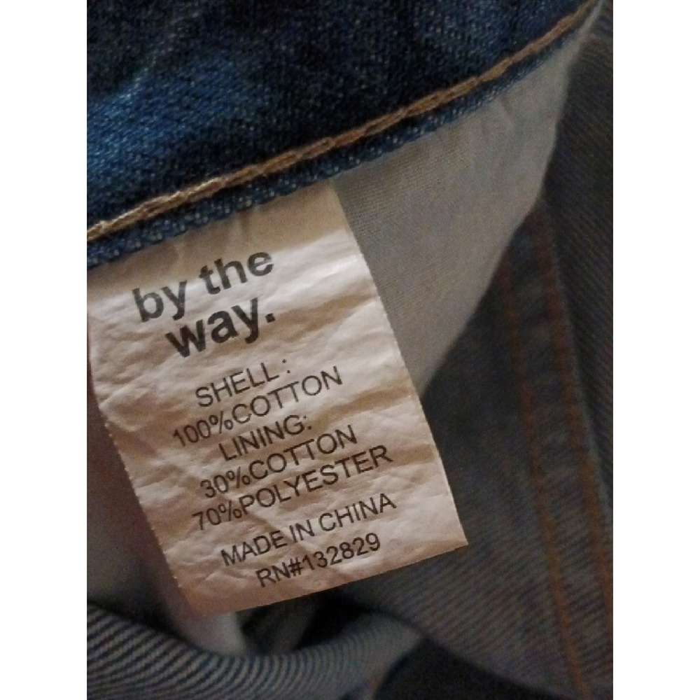 by the way. Distressed Jeans Women 25 Blue Excellent High Rise Ripped Cropped - Picture 6 of 6